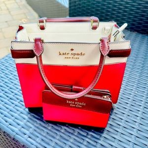 Kate Spade like new used small bag! Added small wallet!